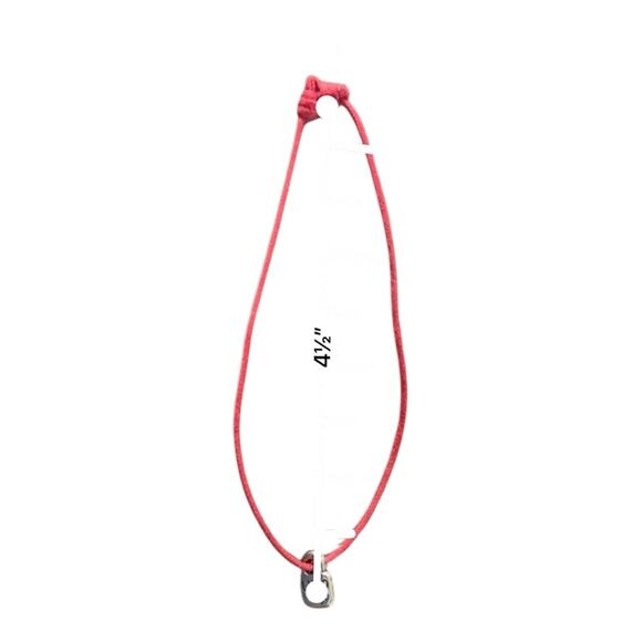 UNO de 50 Red Cord Bracelet Silver Charm Adjustable Unisex NWOT - Picture 3 of 3